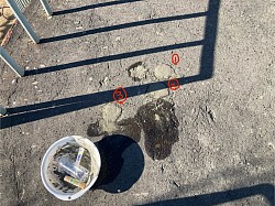 頂上の穴3つ埋め後