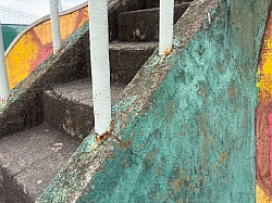 手すりのサビ